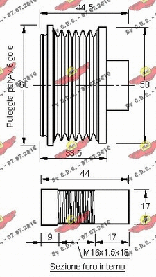 Alternator Freewheel Clutch