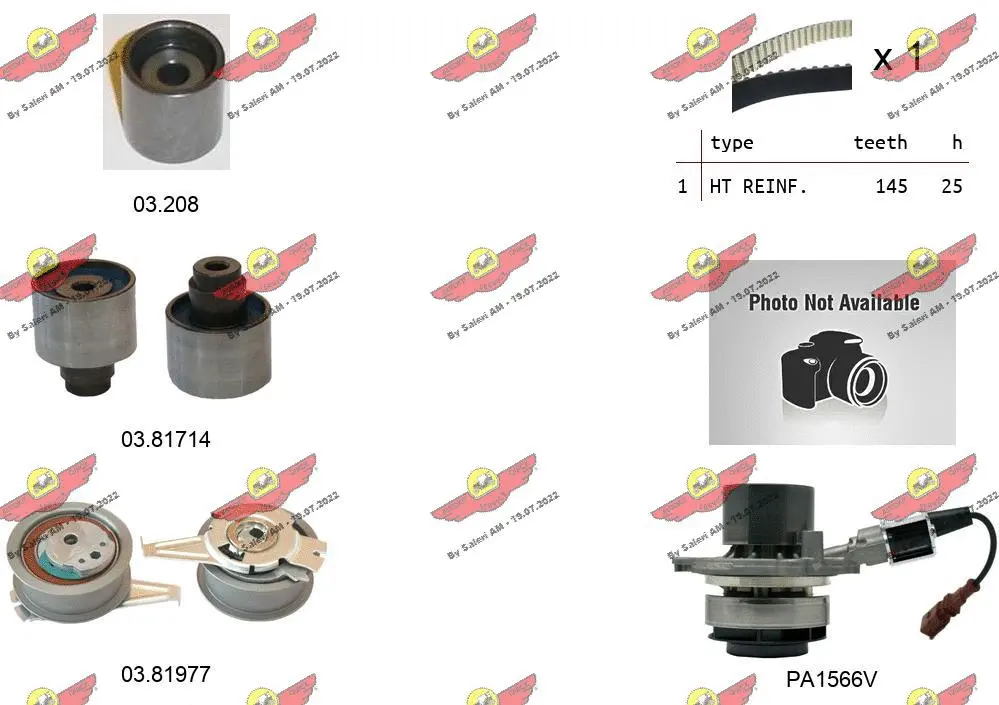Water Pump & Timing Belt Kit (04.5355PA2)