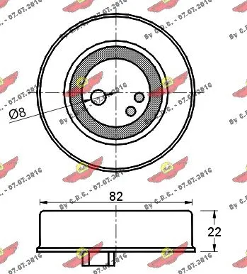 Tensioner Pulley, timing belt