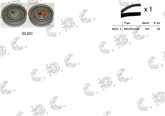 Timing Belt Kit (04.5089)
