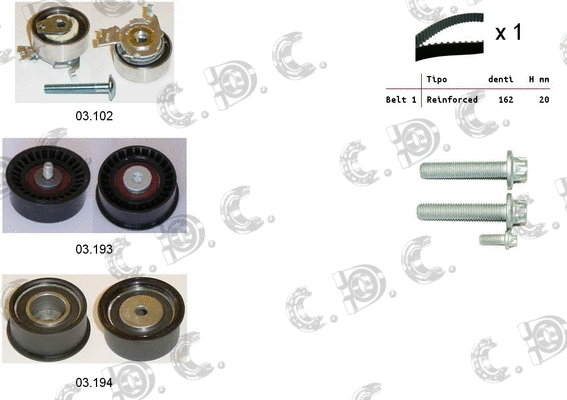 Timing Belt Kit (04.5037)