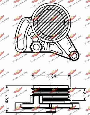 Belt Tensioner, V-ribbed belt