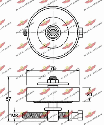 Belt Tensioner, V-ribbed belt