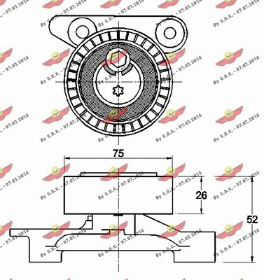Belt Tensioner, V-ribbed belt
