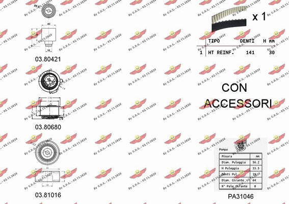 Water Pump & Timing Belt Kit