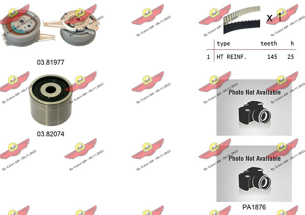 Water Pump & Timing Belt Kit (04.5370PA3)
