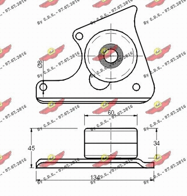 Deflection/Guide Pulley, timing belt