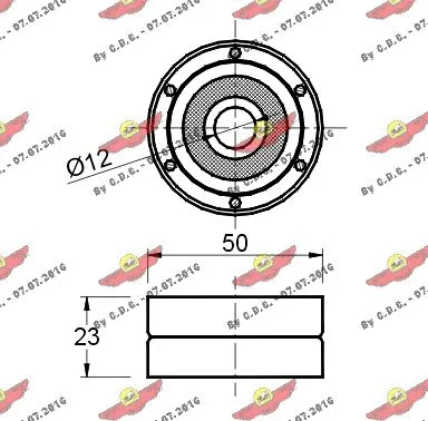 Deflection/Guide Pulley, timing belt