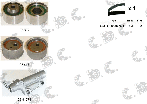 Timing Belt Kit (04.5442)