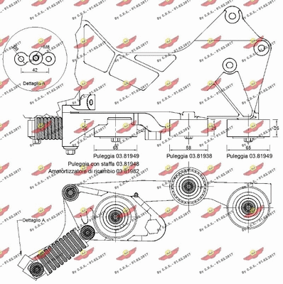 Belt Tensioner, V-ribbed belt
