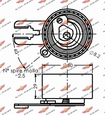 Tensioner Pulley, timing belt