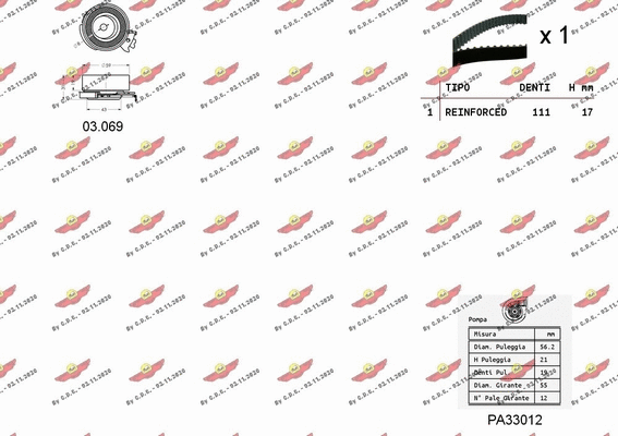 Water Pump & Timing Belt Kit
