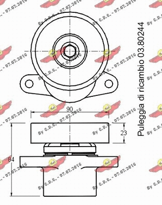 Belt Tensioner, V-ribbed belt