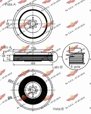 Belt Pulley, crankshaft