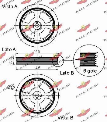Belt Pulley, crankshaft