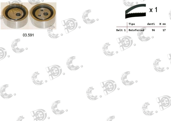 Timing Belt Kit (04.5097)