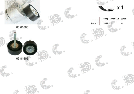 V-Ribbed Belt Set (06.0085)