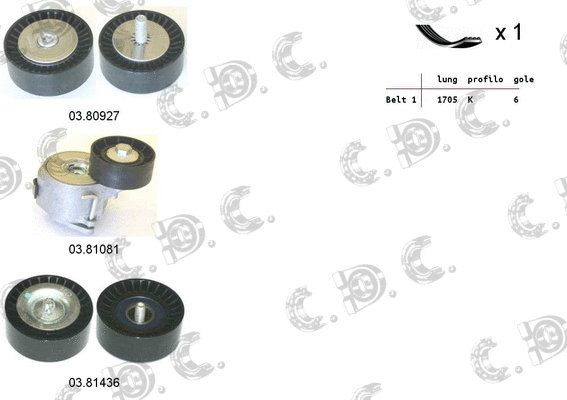 V-Ribbed Belt Set (06.0130)