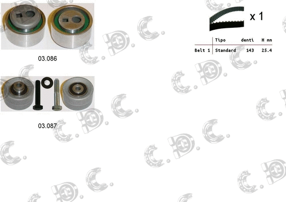 Timing Belt Kit (04.5286)