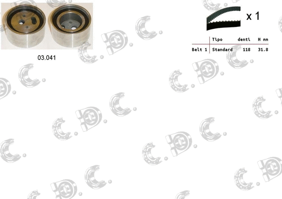 Timing Belt Kit (04.5329)