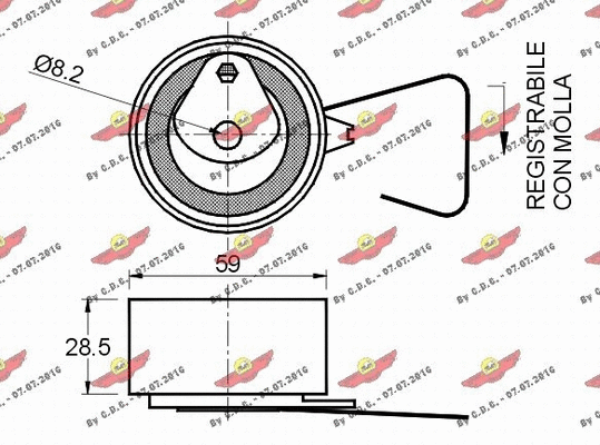 Tensioner Pulley, timing belt