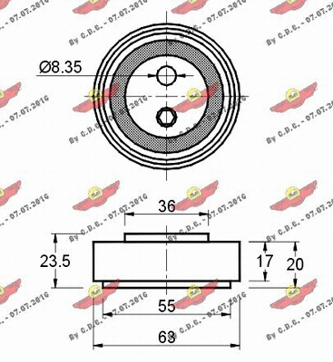 Belt Tensioner, V-ribbed belt