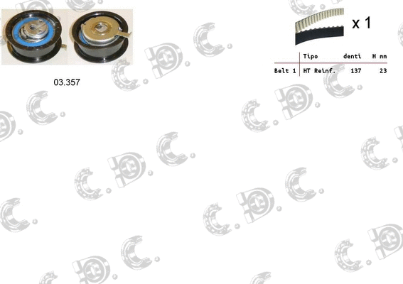 Timing Belt Kit (04.5107)