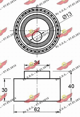 Tensioner Pulley, timing belt