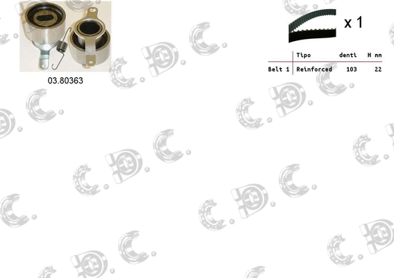 Timing Belt Kit (04.5428)