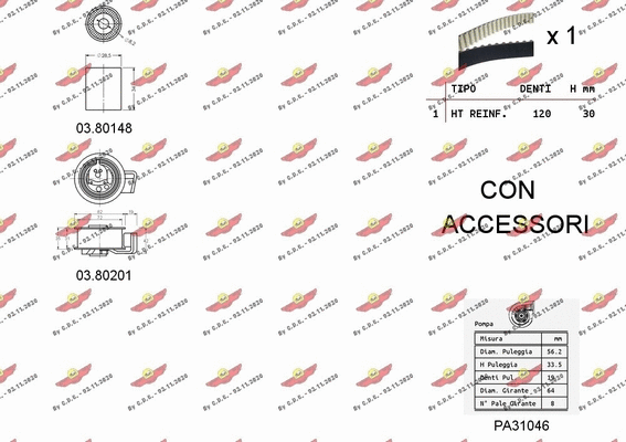Water Pump & Timing Belt Kit