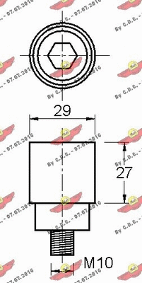Deflection/Guide Pulley, timing belt