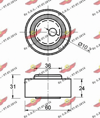 Tensioner Pulley, timing belt