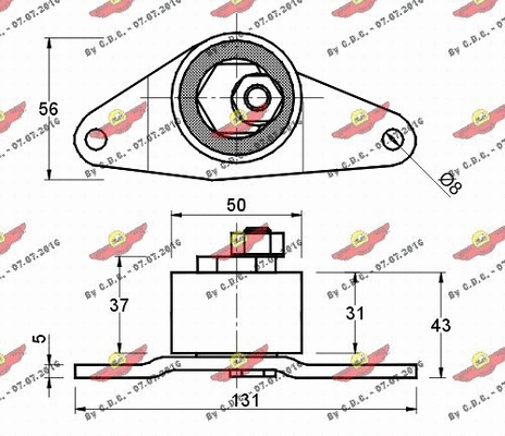 Tensioner Pulley, timing belt