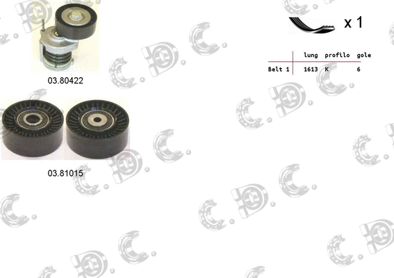 V-Ribbed Belt Set (06.0013)