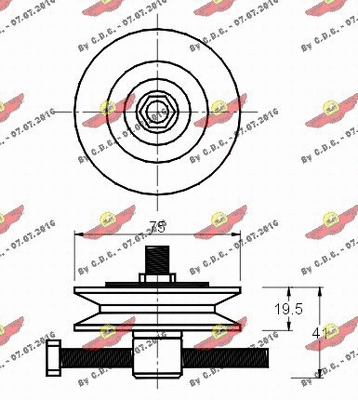 Belt Tensioner, V-ribbed belt