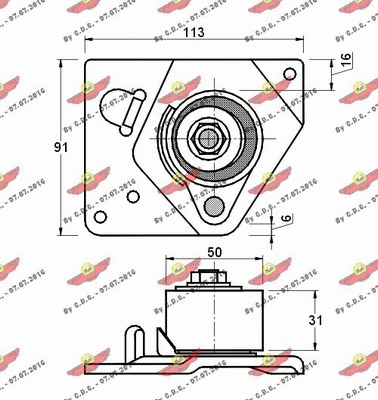 Tensioner Pulley, timing belt