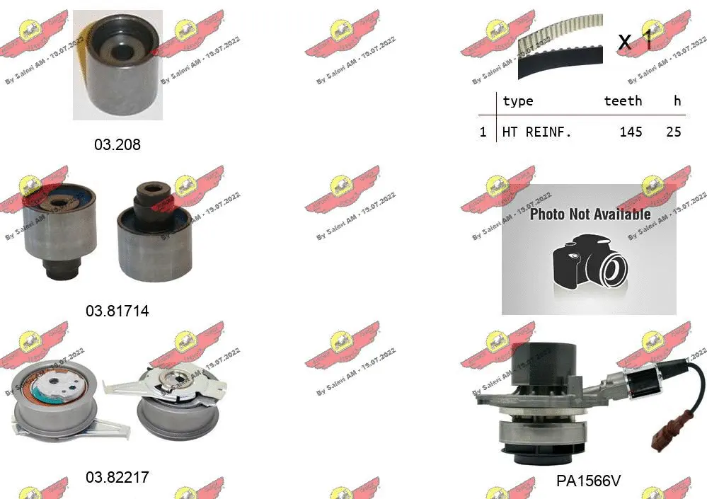 Water Pump & Timing Belt Kit (04.5477PA2)