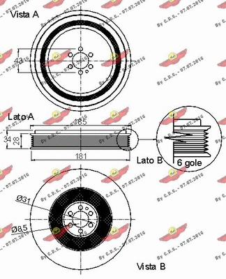 Belt Pulley, crankshaft