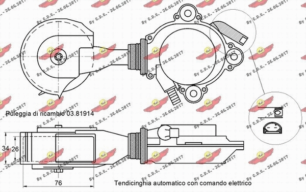 Belt Tensioner, V-ribbed belt