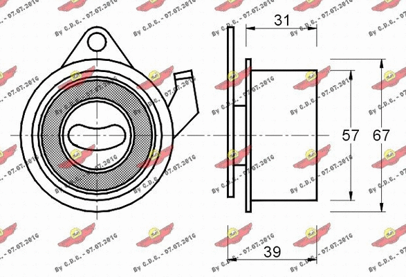 Tensioner Pulley, timing belt
