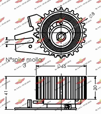 Tensioner Pulley, timing belt