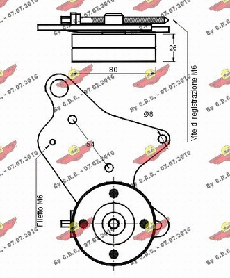 Belt Tensioner, V-ribbed belt
