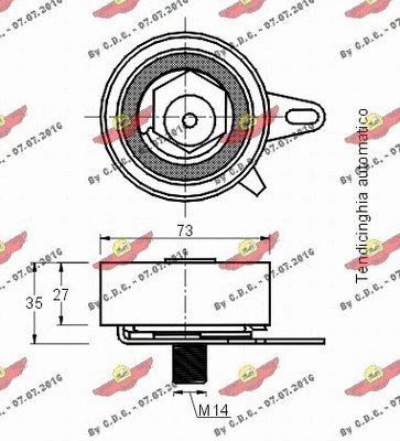 Tensioner Pulley, timing belt