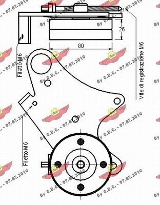 Belt Tensioner, V-ribbed belt