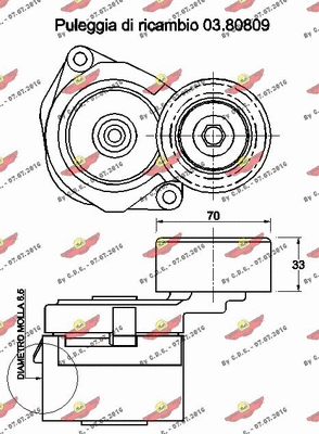 Belt Tensioner, V-ribbed belt