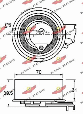 Tensioner Pulley, timing belt