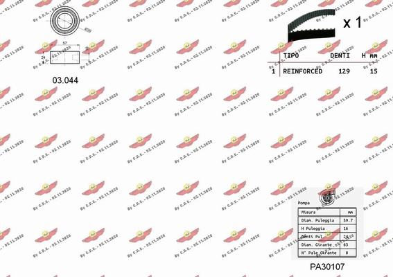 Water Pump & Timing Belt Kit