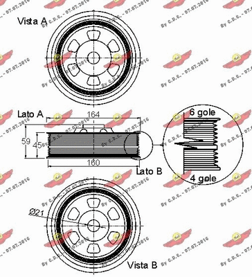 Belt Pulley, crankshaft