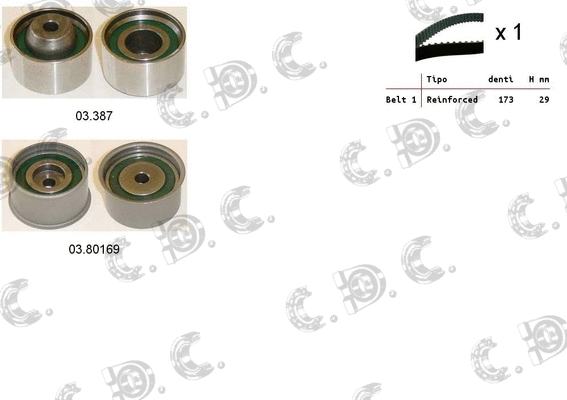 Timing Belt Kit (04.5419)