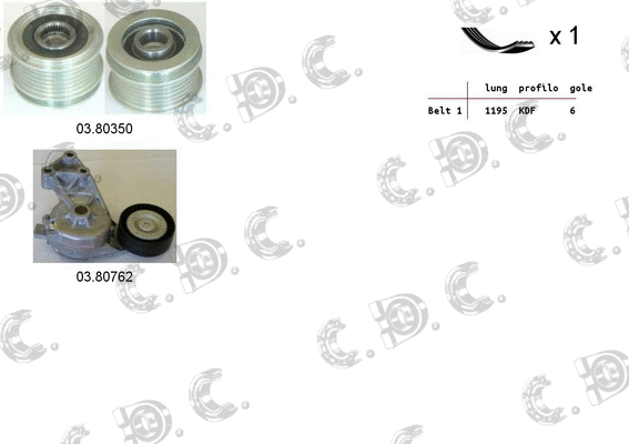 V-Ribbed Belt Set (06.0045)
